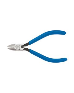 Klein Tools Diagonal Cutting Pliers, Electronics, Tapered Nose, Narrow Jaw, 4-Inch