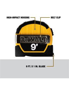 DEWALT 9 Ft. Magnetic Pocket Tape Measure