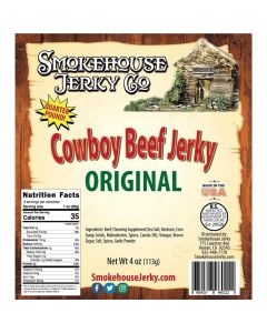 Tender Heifer Snack Co. Original Cowboy Cut Beef Jerky - 4 Ounce