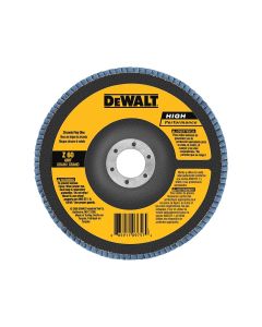 DWTDW8304 image(0) - DEWALT 4" x 5/8" 40g Type 27 Flap Disc HP