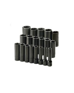 S K Hand Tools SOC SET 1/2 IMP DEEP 19PC 3/8-1 1/2