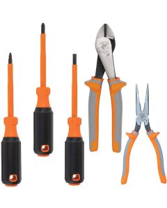KLE9419R image(0) - Klein Tools 1000V Insulated Tool Set, 5-Piece