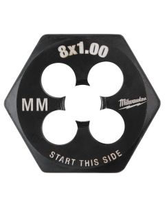 MLW49-57-5345 image(3) - Milwaukee Tool M8-1.00 mm 1-Inch Hex Threading Die