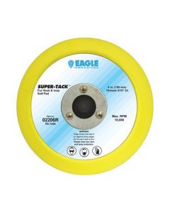 EAG2206R image(0) - Eagle Abrasives, Inc. KOVAX 02206R Soft Disc Pad, 6 in, 5/16-24 Arbor/Shank, Super-Tack Attachment