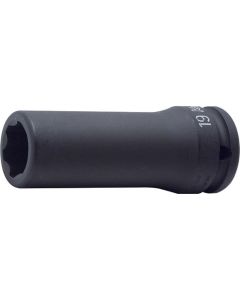 KKN15310M-22 image(0) - Ko-ken USA 15310M-22 5/8 Sq. Dr. Socket 22mm Surface Length 90mm
