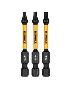 DWTDWAF2TX15IR3 image(1) - DEWALT 2.25In Torx T15 Flextorq 3Pk