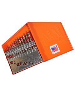 KNK13KK6 image(1) - KnKut KnKut 13 Piece Left Hand Jobber Length Drill Bit Set 1/16"-1/4" by 64ths
