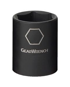 GearWrench 3/8 Inch Drive 6 Point Standard Impact Metric Socket 15mm