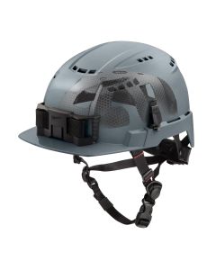 MLW48-73-1380 image(0) - Milwaukee Tool BOLT Gray Front Brim Vented Safety Helmet with IMPACT ARMOR Liner (USA) - Type 2, Class C