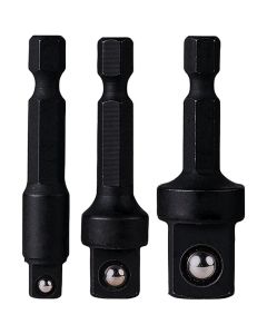 GRE1403HA image(1) - Grey Pneumatic 3 Piece 1/4" Hex to Square Socket Adapter Set