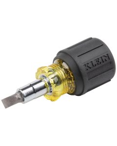 KLE32561 image(2) - Klein Tools Multi-Bit Screwdriver / Nut Driver, 6-in-1, Stubby, Ph, Sl Bits