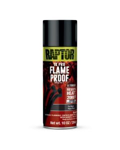 U Pol Products RAPTOR Flameproof Flat Black 10oz