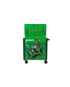 SUN8056FDLGALIVE image(0) - SUNEX Tony Squindo It's Alive Full Drawer Service Cart - Green