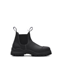 BLU990-120 image(0) - Blundstone Steel Toe Slip-On Elastic Side Boots w/ Kick Guard, Black, AU size 12, US size 13