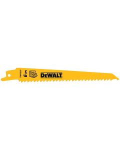 DEWALT 6 In Reciprocating Saw Blade 6 TPI Tapered for Fast Cuts (100 Pack)