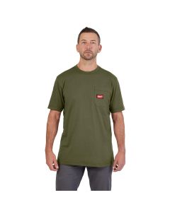 MLW605GN-S image(2) - Milwaukee Tool GRIDIRON Pocket T-Shirt - Short Sleeve Green S