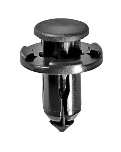 AVC21420 image(0) - AUVECO 21420 Push-Type with Drive Pin Fender and Grille Retainer, 21 mm Dia Head x 15 mm L Stem, Nylon, Black