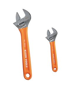 Klein Tools Extra-Capacity Adjustable Wrenches, 2-Piece