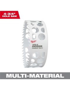 Milwaukee Tool 4-3/4 Inch HOLE DOZER with Carbide Teeth Hole Saw