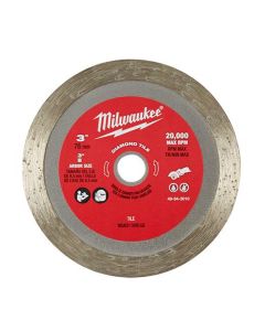 MLW49-94-3010 image(2) - Milwaukee Tool 3" DIAMOND TILE CUT-OFF BLADE MAX 20,000 RPM