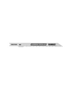 DEWALT 4-Inch 8 Tpi Fast Clean Hcs U-Shank Cut Aluminum And Fiberglass Jig Saw Blade (5-Pack)