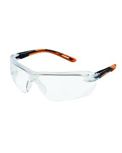 SRWS71200 image(0) - Sellstrom Safety Glasses - XM310 Series - Clear Lens - Black/Orange Frame - Hard Coated