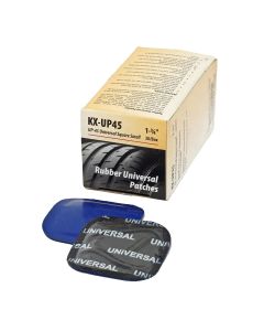 KEX Tire Repair Rubber Reinforced Universal Patch, Square 1-3/4 " (44mm) 30 Count