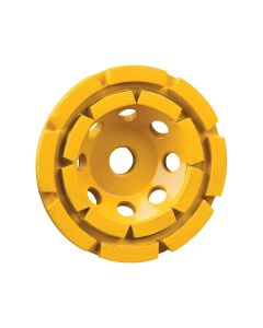 DWTDW4774 image(0) - DEWALT 4" double row diamond cup grinding wheel