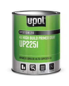 U Pol Products SYSTEM 20 National Rule 4:1 High Build Primer - 1 Liter Tin - Gray