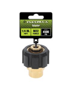 LEGPW3021 image(0) - Flexzilla Adapter, 1/4" FNPT x M22 Female, Brass