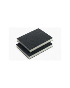 Indasa USA,Inc. 595121 Rhyno Double-Sided Sponge Pad, 5 in L x 4 in W x 1/2 in THK, Super Fine-Grade, Green