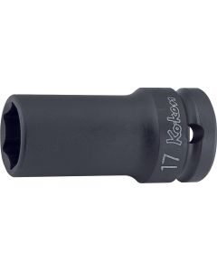 Ko-ken USA 14301X-15 1/2 Sq. Dr. Socket 15mm 6 point Length 60mm Thin walled