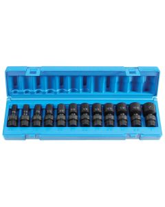 GRE1212USD image(1) - Grey Pneumatic 3/8" Dr. 12 Pc. Semi Deep SAE Universal Set