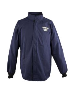 OBRLAN2ST-CT-ES-5XL image(0) - OBERON Coat - Arc Flash - 12 Cal LAN Series Deluxe - With Escape Strap - Color: Navy Blue - Size: 5XL