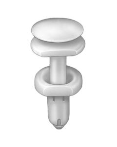AUVECO AP18353 Double Head Push-Type Type 9 Door Trim Panel Retainer, 9/16 in Dia Head x 41/64 in L Stem, Nylon