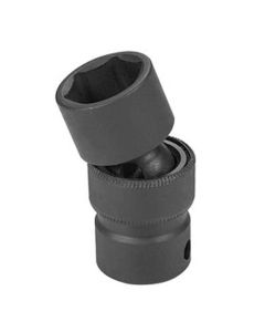 Grey Pneumatic 1/2" Drive x 10mm Standard Universal Socket 6 Point - Black
