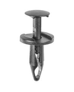 AUVECO 19801 Push-Type with Closed End Type 3 Wheel Opening Molding Retainer, 19/32 in Dia Head x 3/4 in L Stem