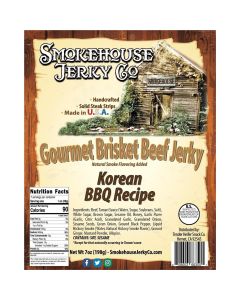 Tender Heifer Snack Co. Korean BBQ Gourmet Beef Brisket Jerky - 7 Ounce