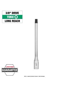 MLW45-34-1071 image(1) - Milwaukee Tool 3/8 Inch Drive T50 Long TORX Bit Socket