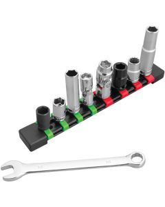 WLMW39001 image(0) - Wilmar Corp. / Performance Tool 9 Piece Master 10mm Socket & Wrench Set