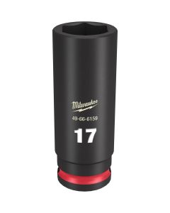 Milwaukee Tool SHOCKWAVE Impact Duty  3/8"Drive 17MM Deep 6 Point Socket