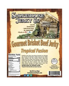 THS410414 image(0) - Tender Heifer Snack Co. Tropic Fusion Gourmet Beef Brisket Jerky - 3 Ounce