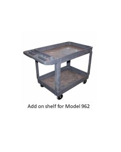INT964 image(0) - American Forge & Foundry Shop Cart Shelf Add On Tray - 36" x 24" - Polypropylene - For AFF Model 962 Cart