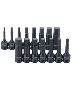 DWTDWMT19233 image(1) - DEWALT 15 Piece 1/2 in Drive Combination Impact Hex Bit Socket Set