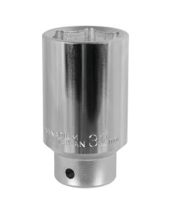 WLMW1297 image(1) - Wilmar Corp. / Performance Tool 32mm FWD Axle Nut Socket CrV