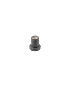 AUVECO 13010 Well Nut, 1/4 in - 20 TPI Screw x 0.829 in OAL, Neoprene