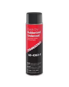TRP60-4363-F image(0) - Transtar Autobody Products 60-4363-F Rubberized Undercoating Aerosol Can - 16 oz Net Weight - Black