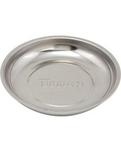 TITAN Stainless Steel Round Magnet Parts Tray  5-7/8 Inch