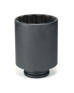 Grey Pneumatic 1-1/2" Drive x 76mm Deep - 12 Point Socket