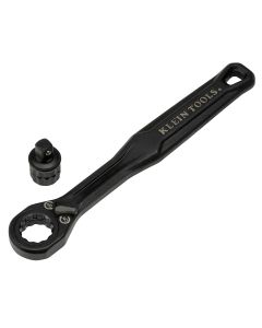 KLE652QS image(0) - Klein Tools Quad-8 Deep-Well Heavy-Duty Impact Flip Sockets, SAE, 3-Piece